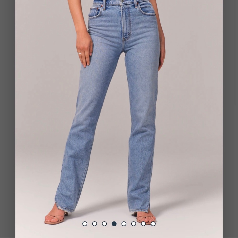 Abercrombie & Fitch 90s Ultra High Rise Straight Jeans